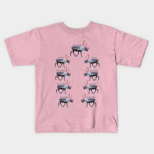 Santas reindeer Kids T-Shirt